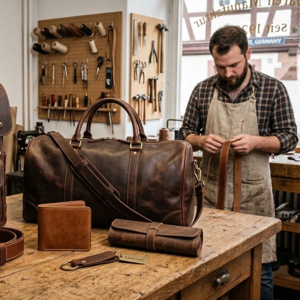 leather accessories for men in Germany