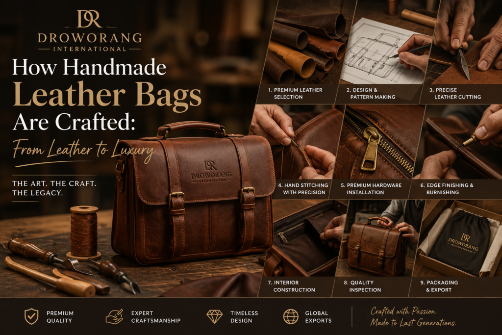 How Handmade Leather Bags Are Crafted: From Leather to Luxury