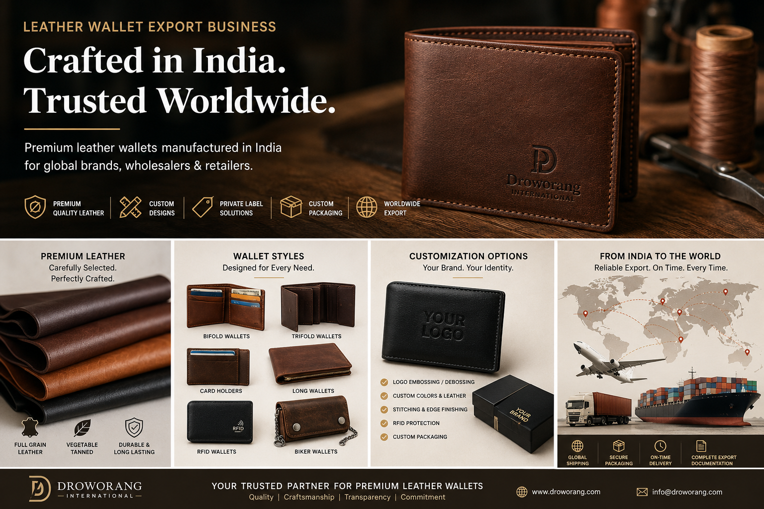 Leather Wallet Export Business from India: A Complete Guide for International Buyers